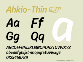 Ahkio-Thin ☞ 1.000;com.myfonts.easy.mika-melvas.ahkio.thin.wfkit2.version.4k9F图片样张