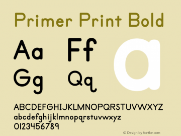 Primer Print Bold Version 5.001图片样张