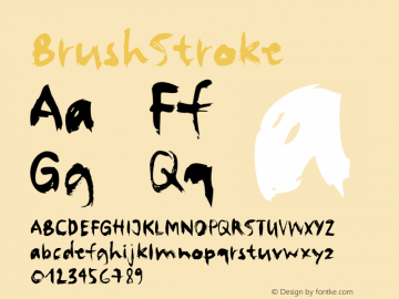 BrushStroke ☞ com.myfonts.easy.letters-numbers.brush-stroke.brush-stroke.wfkit2.version.3uJy图片样张