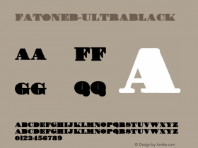 FatoneB-UltraBlack ☞ Version 1.000;com.myfonts.easy.librito.fatone.ultra-black-b.wfkit2.version.4mQQ Font Sample