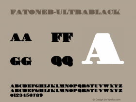 FatoneB-UltraBlack ☞ Version 1.000;com.myfonts.easy.librito.fatone.ultra-black-b.wfkit2.version.4mQQ图片样张