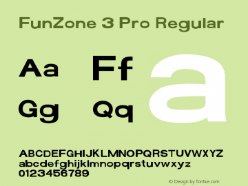 FunZone 3 Pro Regular Version 1.00 May 28, 2013, initial release图片样张