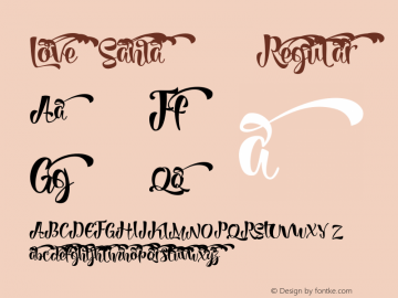 Love Sania 01 Regular 1.000 Font Sample