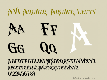AVI-Archer Archer-Lefty Version 001.000图片样张