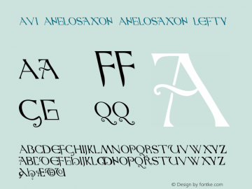 AVI-AngloSaxon AngloSaxon-Lefty Version 001.000 Font Sample