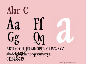 Alar C Converted from t:\LZB.BF1 by ALLTYPE图片样张