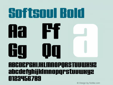 Softsoul Bold 1.0; pdf-x uazero; DTL KM; Font Sample