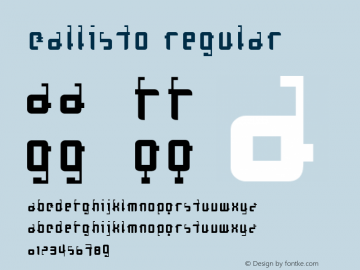 Callisto Regular 001.000 Font Sample