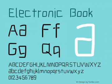 Electronic Book Version 1.011 Font Sample
