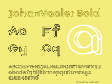 JohanVaaler Bold Version 1.0图片样张