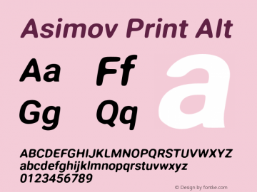 Asimov Print AIt Version 2.000980: 2014图片样张