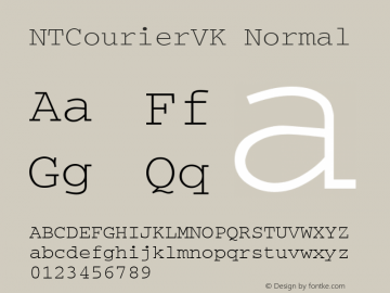 NTCourierVK Normal 02.2A图片样张