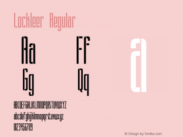 Lockleer Regular 1.0图片样张