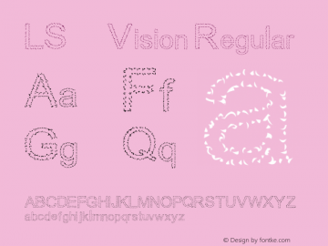 LS2020Vision Regular Version 1.03 August 14, 2003 Font Sample