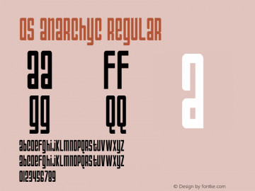 DS AnarchyC Regular OTF 1.0;PS 001.000;Core 116;AOCW 1.0 161图片样张