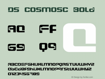 DS CosmosC Bold OTF 1.0;PS 001.000;Core 116;AOCW 1.0 161 Font Sample