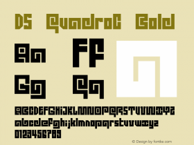 DS QuadroC Bold OTF 1.0;PS 001.000;Core 116;AOCW 1.0 161 Font Sample