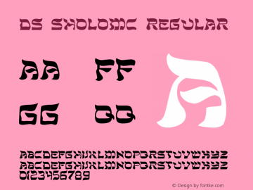 DS SholomC Regular OTF 1.0;PS 001.001;Core 116;AOCW 1.0 161 Font Sample