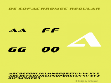 DS SofachromeC Regular OTF 1.0;PS 001.000;Core 116;AOCW 1.0 161 Font Sample