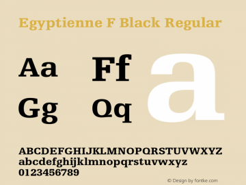 Egyptienne F Black Regular OTF 1.0;PS 001.000;Core 1.0.22图片样张