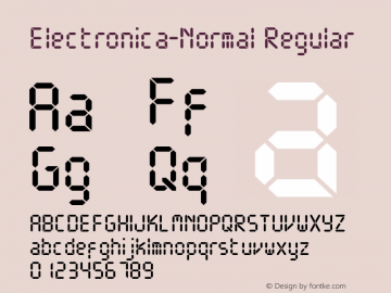 Electronica-Normal Regular OTF 1.0;PS 001.000;Core 116;AOCM 1.0 28图片样张