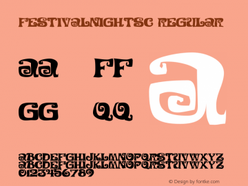 FestivalNightsC Regular OTF 1.0;PS 001.001;Core 116;AOCW 1.0 161 Font Sample