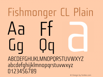 Fishmonger CL Plain 001.001 Font Sample