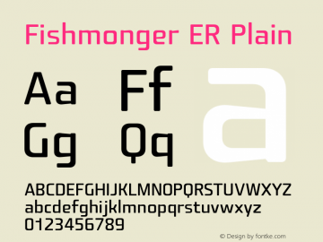 Fishmonger ER Plain 001.001 Font Sample
