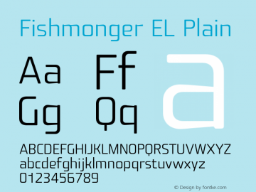 Fishmonger EL Plain 001.001 Font Sample