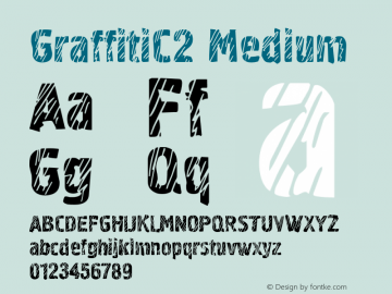 GraffitiC2 Medium 001.000 Font Sample