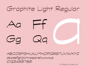 Graphite Light Regular 001.000 Font Sample