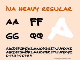 Iva Heavy Regular 001.000 Font Sample