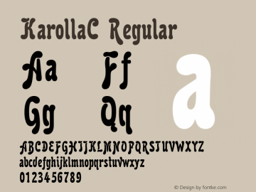 KarollaC Regular OTF 1.0;PS 001.000;Core 116;AOCM 1.0 28图片样张