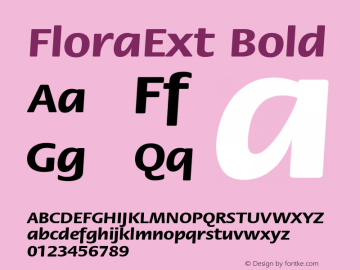 FloraExt Bold 001.000图片样张