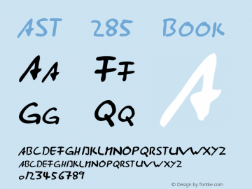 AST 285 Book Version 1.0 Font Sample