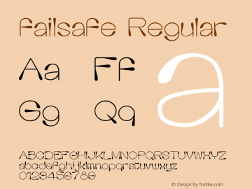 failsafe Regular 1.0图片样张