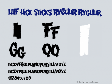 LHF Hick Sticks REGULAR Regular Version 1.000;PS 001.000;hotconv 1.0.38图片样张