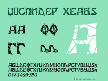 X_Spider Heavy Macromedia Fontographer 4.1 06.09.2002 Font Sample