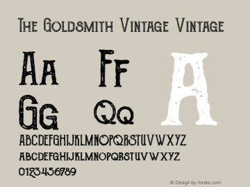 The Goldsmith Vintage Vintage Version 1.000图片样张