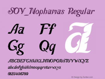 SOV_Nophamas Regular Version 004.012: 2011-04-23图片样张
