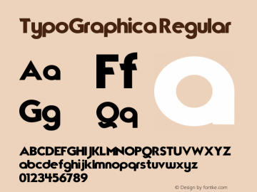 TypoGraphica Regular Version 3.00 March 7, 2016图片样张