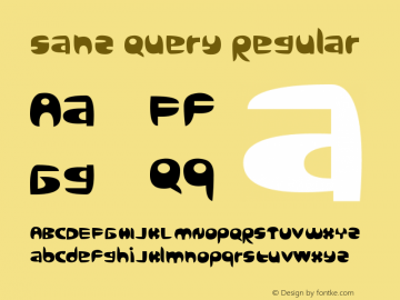 Sanz Query Regular Version 1.00 April 16, 2014, initial release图片样张