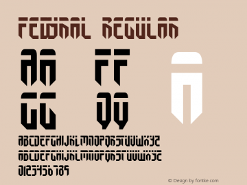 Fedyral Regular 1 Font Sample