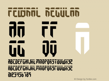 Fedyral Regular 2 Font Sample