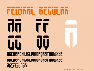 Fedyral Regular 2 Font Sample