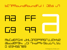 BW7pRoundRoundFull Medium Version 001.000 Font Sample