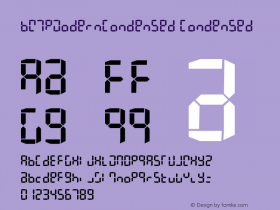 BW7pModernCondensed Condensed Version 001.000图片样张
