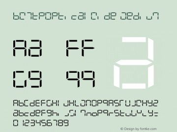 BW7tpOpticalWide Medium Version 001.000 Font Sample