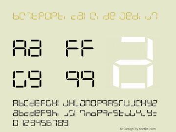 BW7tpOpticalWide Medium Version 001.000 Font Sample