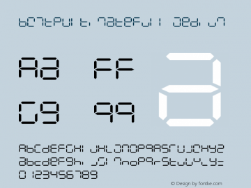 BW7tpUltimateFull Medium Version 001.000 Font Sample